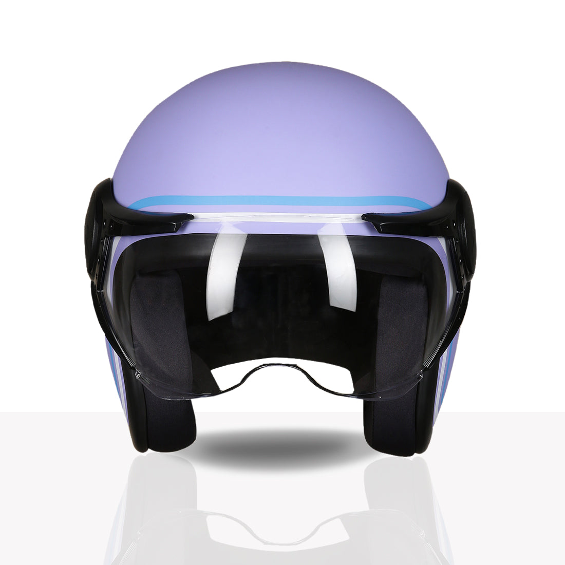 TVS MissFit Helmet for Women | Lightweight Ladies Helmet for Scooty | Stylish Girls Helmet with Extreme Comfort Fit | Women Helmet with Clear Visor | DOT & ISI Certified Helmet for Woman